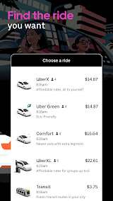 Uber - Request a ride screenshot