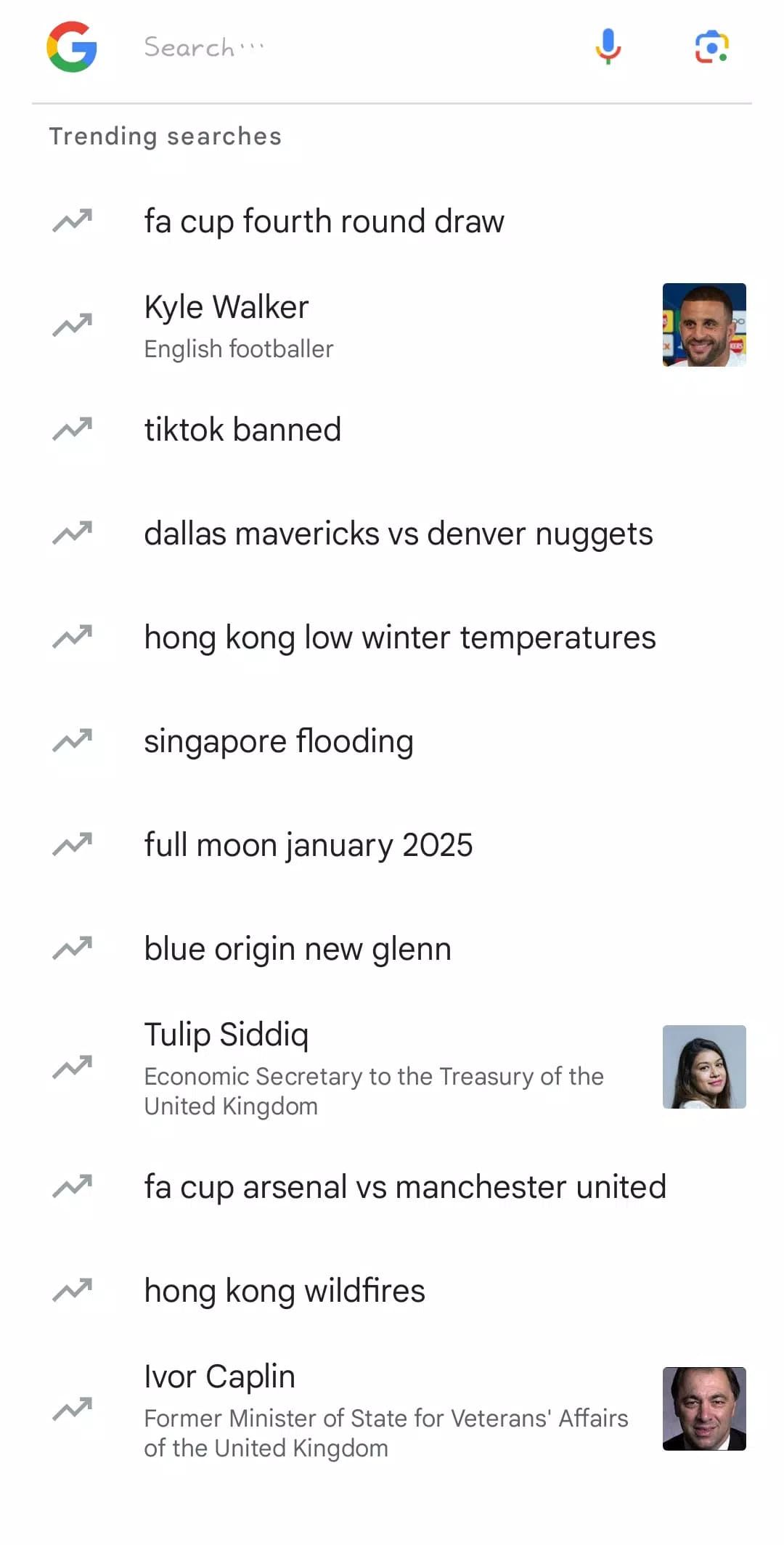 Google screenshot